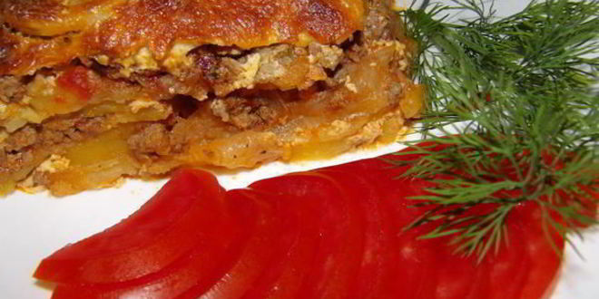 Рецепт картофельной лазанья