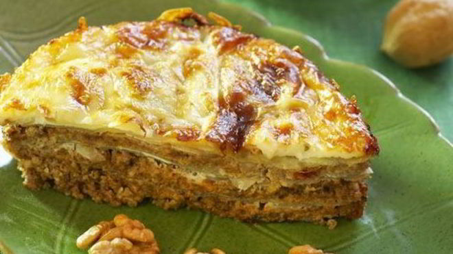 Рецепт лазаний из молодой капусты с орехами