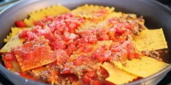 Рецепт лазаний на сковороде