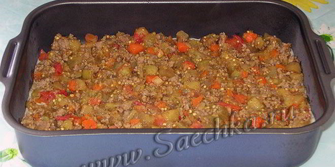 Рецепт лазаний с фаршем и баклажанами