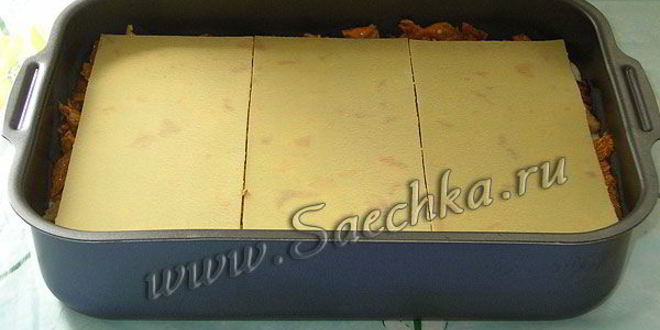 Рецепт лазаний с фаршем и баклажанами