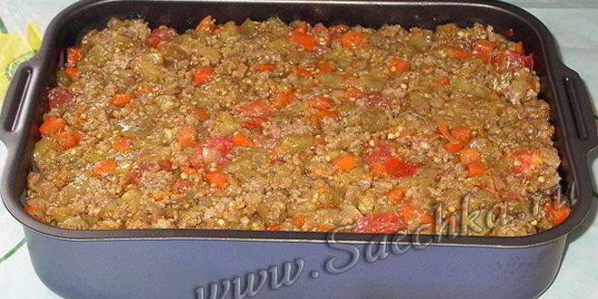 Рецепт лазаний с фаршем и баклажанами
