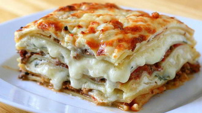 Рецепт лазаний с фаршем и грибами