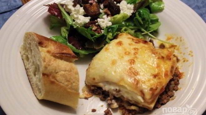 Рецепт лазаний с готовыми листами