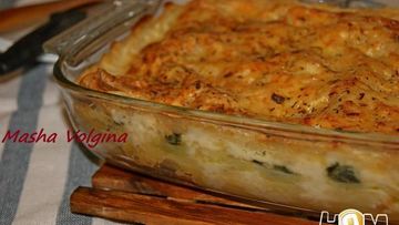 Рецепт Лазаний с курицей и шпинатом