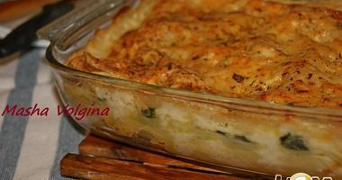 Рецепт Лазаний с курицей и шпинатом