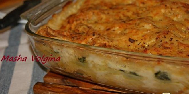Рецепт лазаний с курицей и шпинатом