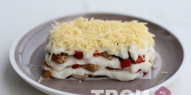 Рецепт лазаний с курицей