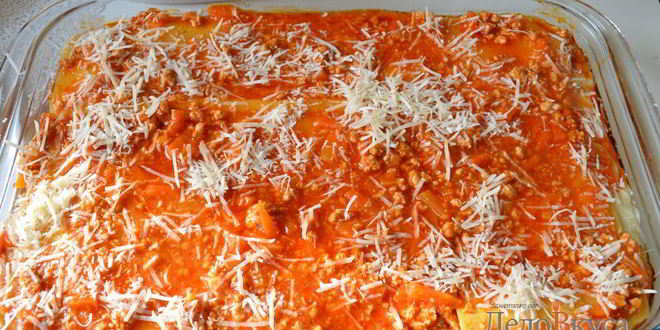 Рецепт лазаний с мясом