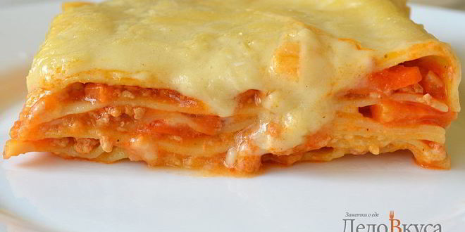 Рецепт лазаний с мясом