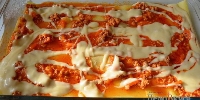 Рецепт лазаний с мясом