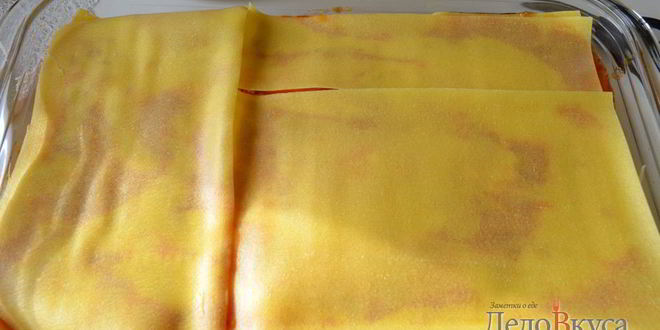 Рецепт лазаний с мясом