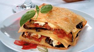 Рецепт Лазаний с рикоттой и баклажанами