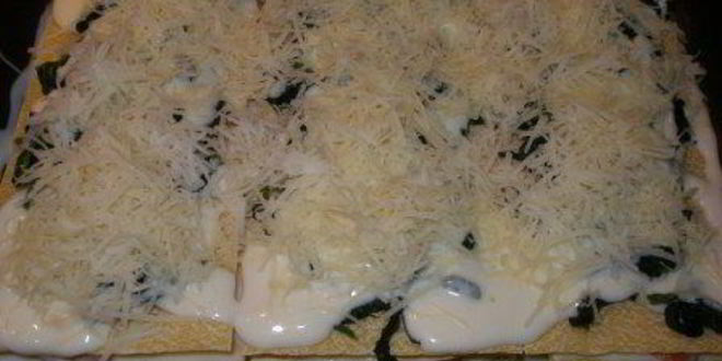 Рецепт лазаний с семгой и шпинатом