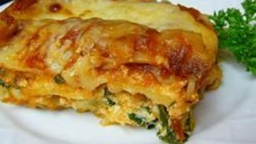 Рецепт Вегетарианской лазанья со шпинатом
