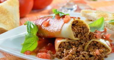 Рецепт Каннеллонь с фаршем