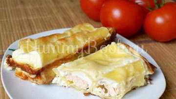 Рецепт Каннеллонь с филе семги