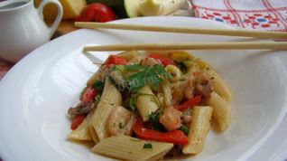 Рецепт Макарон с морепродуктами