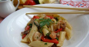 Рецепт Макарон с морепродуктами