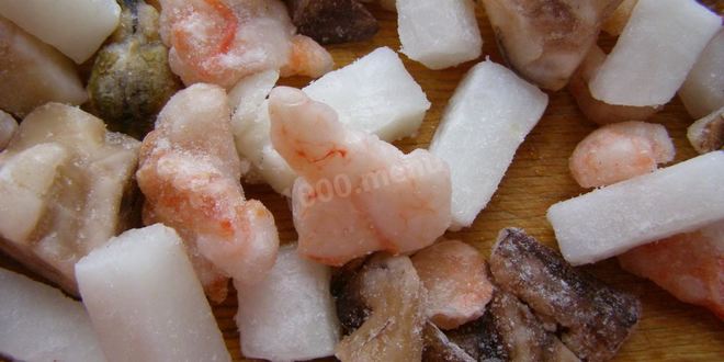 Рецепт макарон с морепродуктами