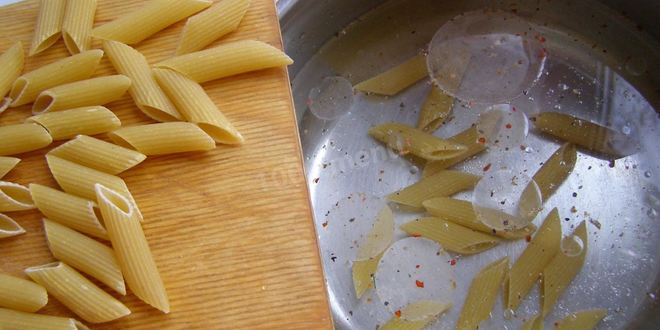 Рецепт макарон с морепродуктами