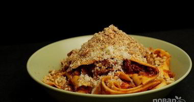 Рецепт Макарон со свининой на сковороде