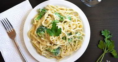 Рецепт Пасты с брокколи в сливочно-сырном соусе