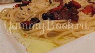 Рецепт Пасты с чесноком и сальсой из сушеных томатов