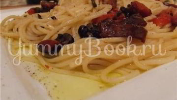 Рецепт Пасты с чесноком и сальсой из сушеных томатов