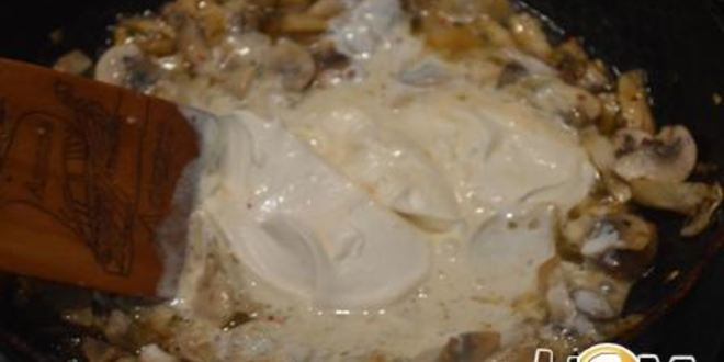 Рецепт пасты с грибами в сливочном соусе