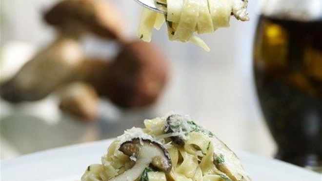 Рецепт пасты с грибами