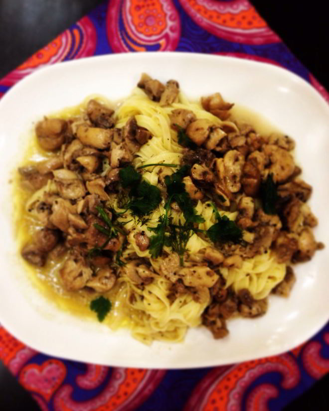 Рецепт пасты с грибами