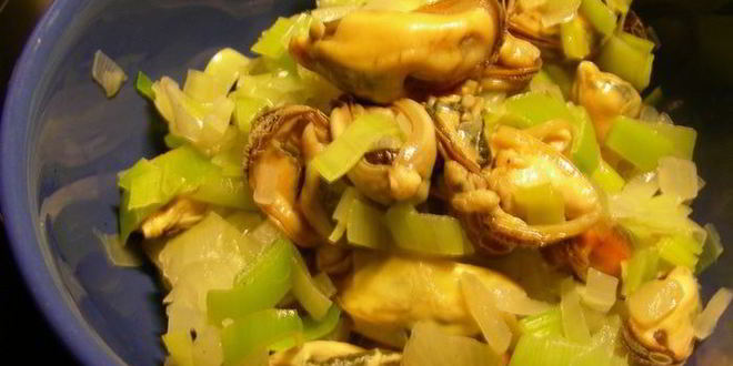 Рецепт пасты с мидиями, шафраном и белым вином