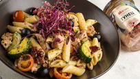 Рецепт Пасты с овощами и тунцом