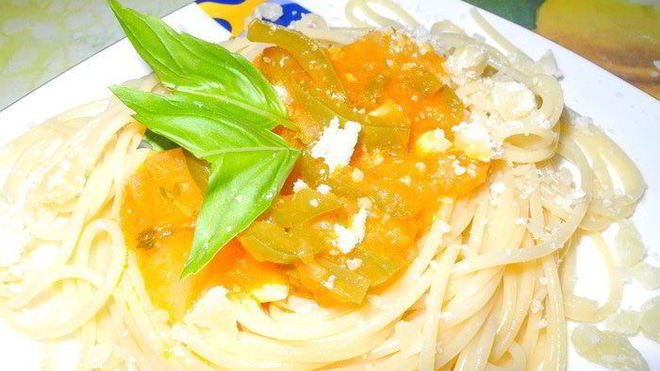 Рецепт пасты с солнечным соусом