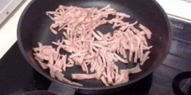 Рецепт пасты с ветчиной и грибами в сливочном соусе