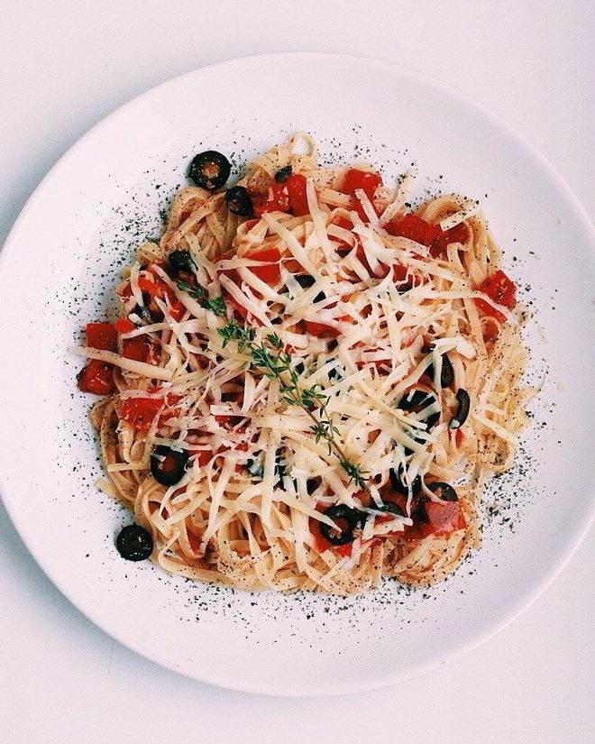 Рецепт пасты со свежими помидорами