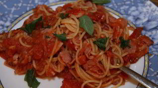 Рецепт Спагетти аль аматричиана