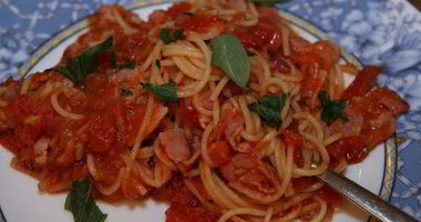 Рецепт Спагетти аль аматричиана