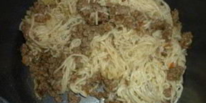 Рецепт спагетти с фаршем в мультиварке