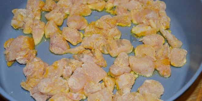 Рецепт спагетти с курицей в сливочном соусе