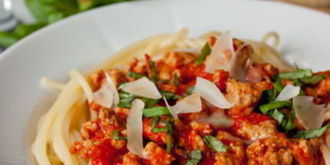 Рецепт спагетти с перечно-мясным соусом