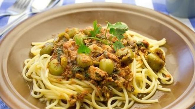 Рецепт спагетти с тунцом