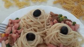 Рецепт Спагетти Три вкуса