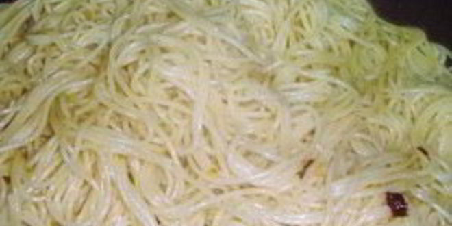 Рецепт свиной отбивной со спагетти