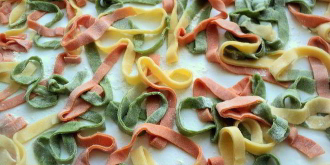 Рецепт цветной пасты триколор