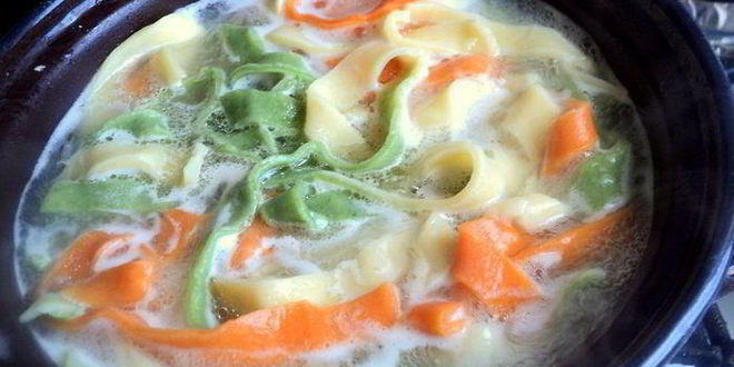 Рецепт цветной пасты триколор