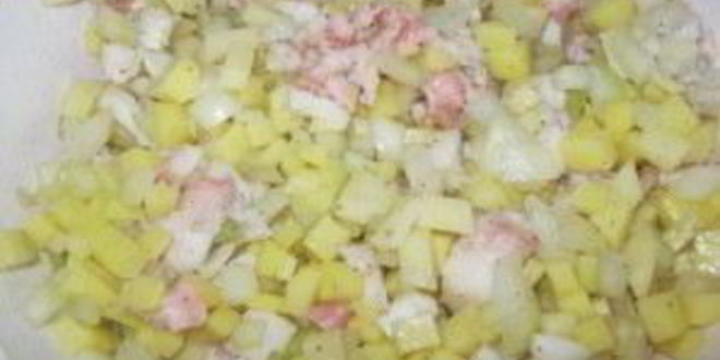 Рецепт мантов с картошкой и салом