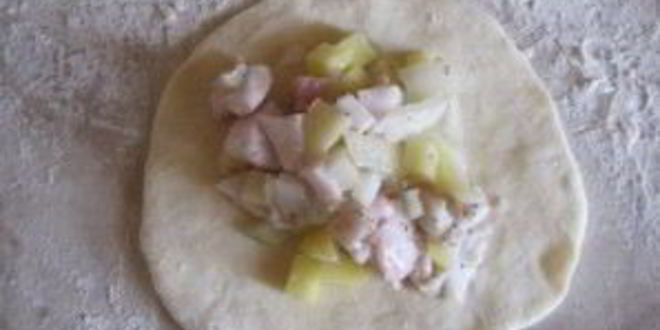 Рецепт мантов с картошкой и салом