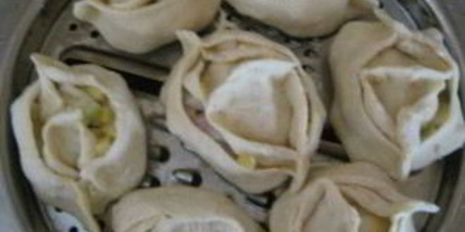 Рецепт мантов с картошкой и салом